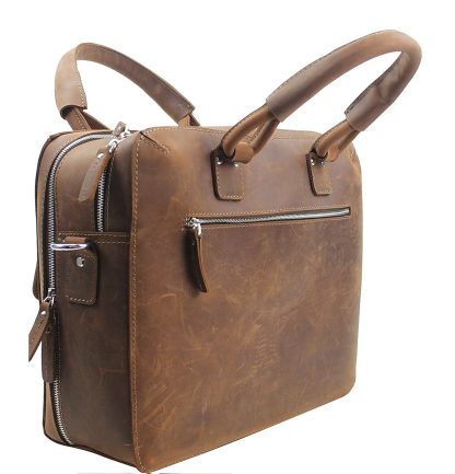 Leather Travel Tote - Image 2